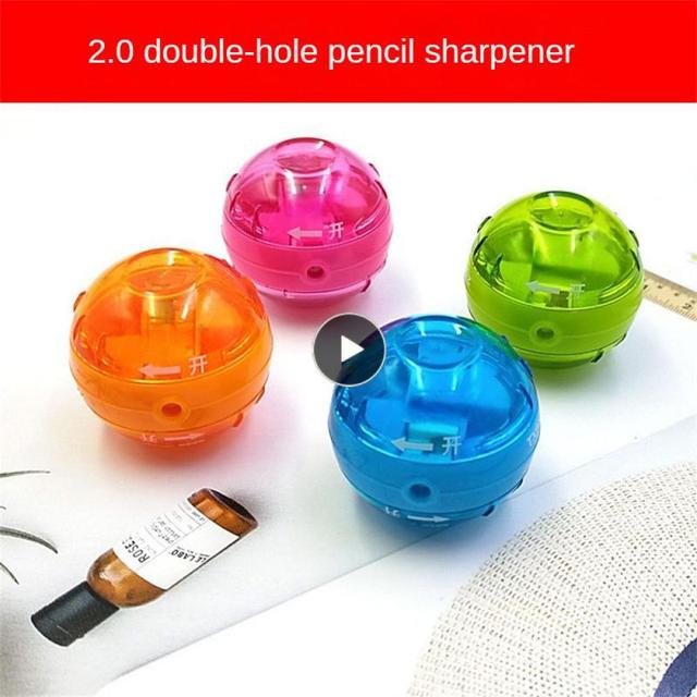 2.0 Double Holes Candy Colored Pencil Sharpener Candy Colors Not